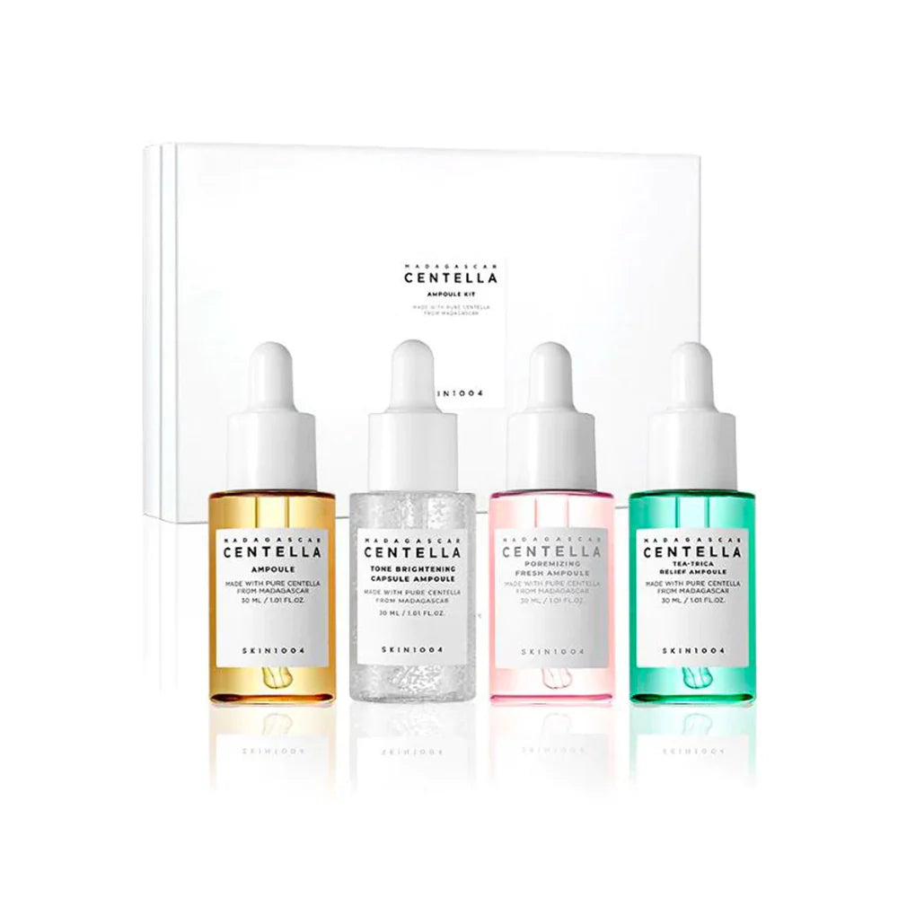 SKIN 1004 - Madagascar Centella Ampoule Kit - 4 piezas