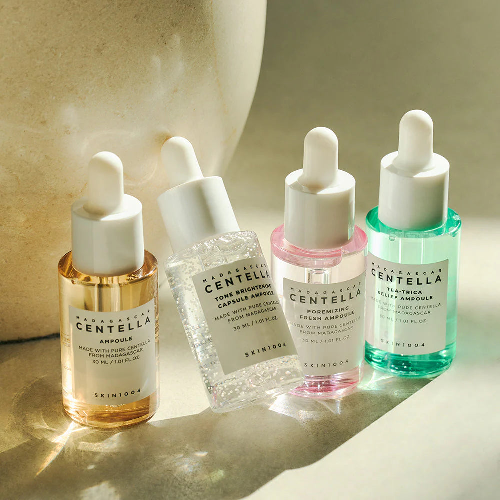SKIN 1004 - Madagascar Centella Ampoule Kit - 4 piezas