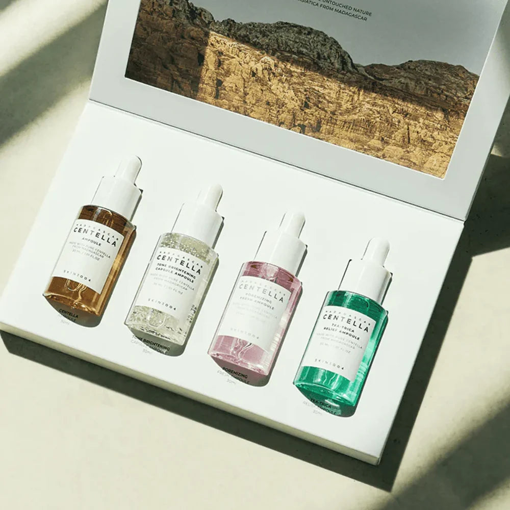 SKIN 1004 - Madagascar Centella Ampoule Kit - 4 piezas