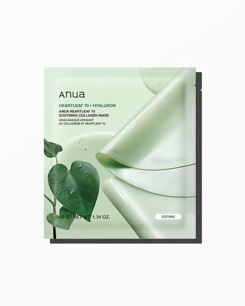 ANUA - Heartleaf 70 Soothing Collagen Mask - 1 pz