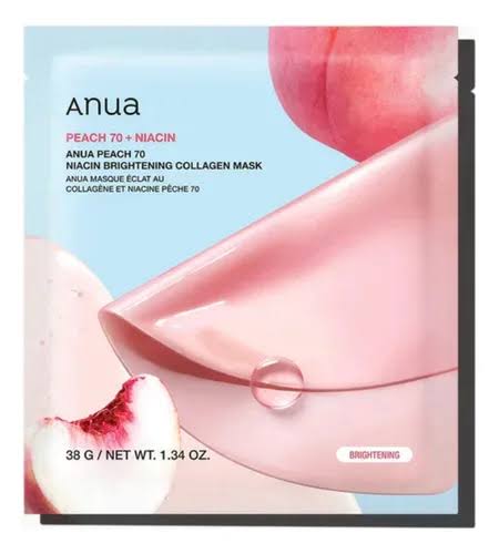 ANUA - Peach 70 + Niacin Brightening Collagen Mask - 1 pz