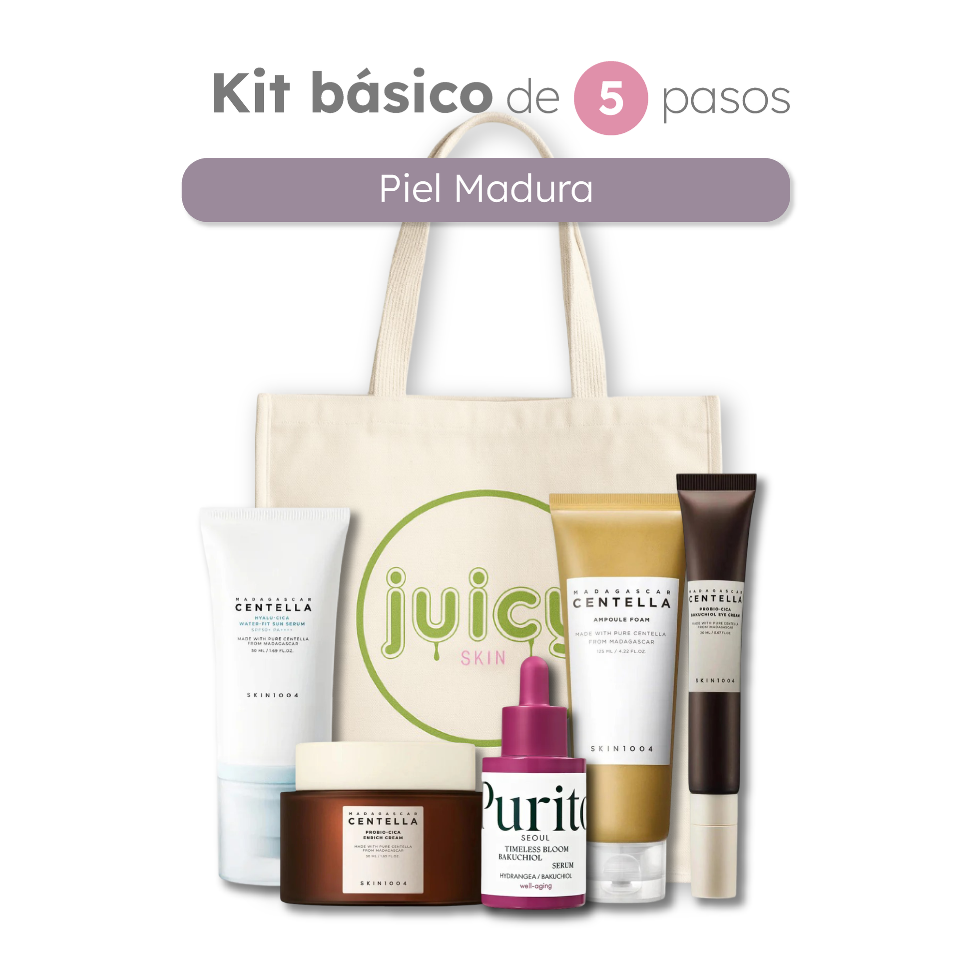 Kit Básico para Piel Madura - Rutina de 5 Pasos