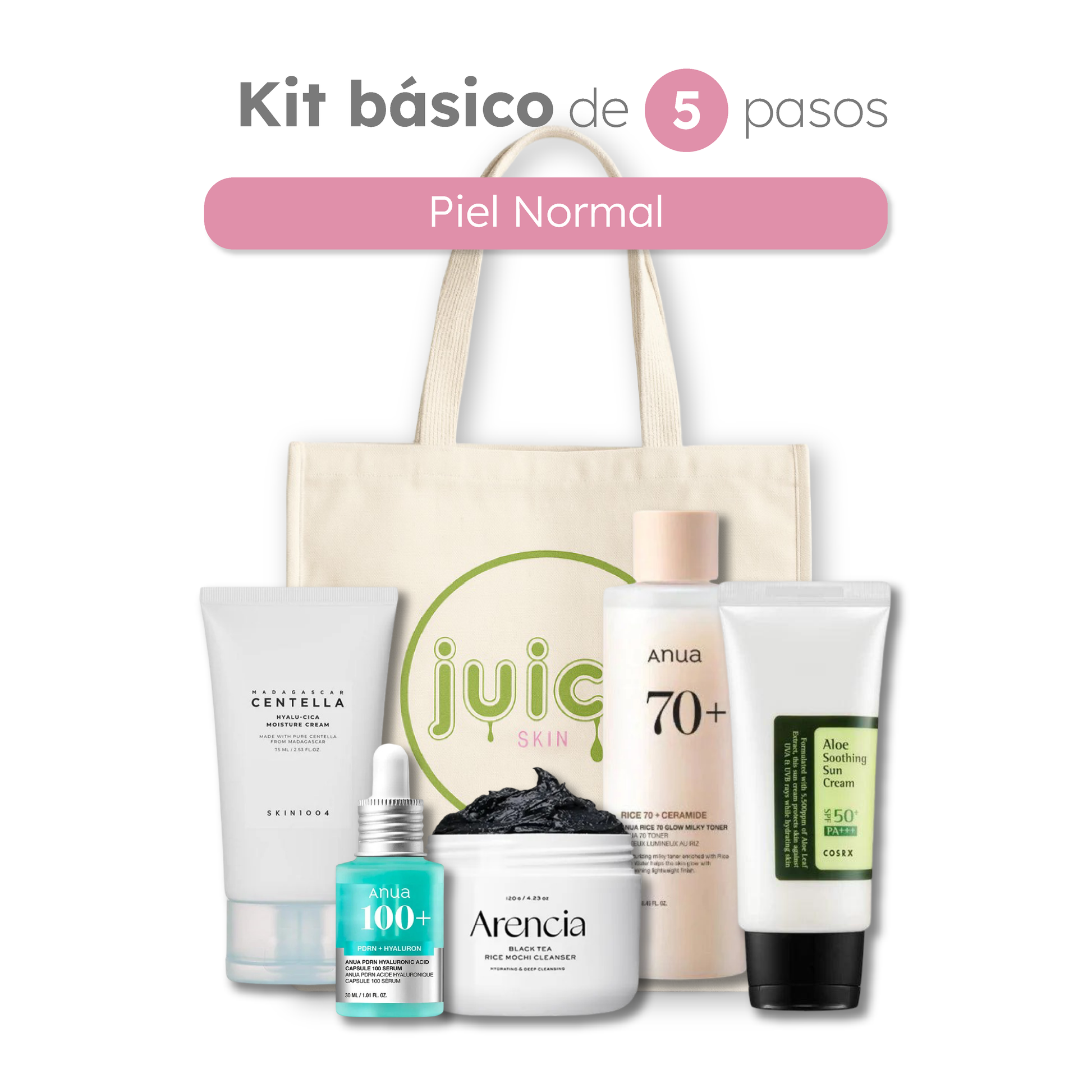 Kit Básico para Piel Normal - Rutina de 5 Pasos