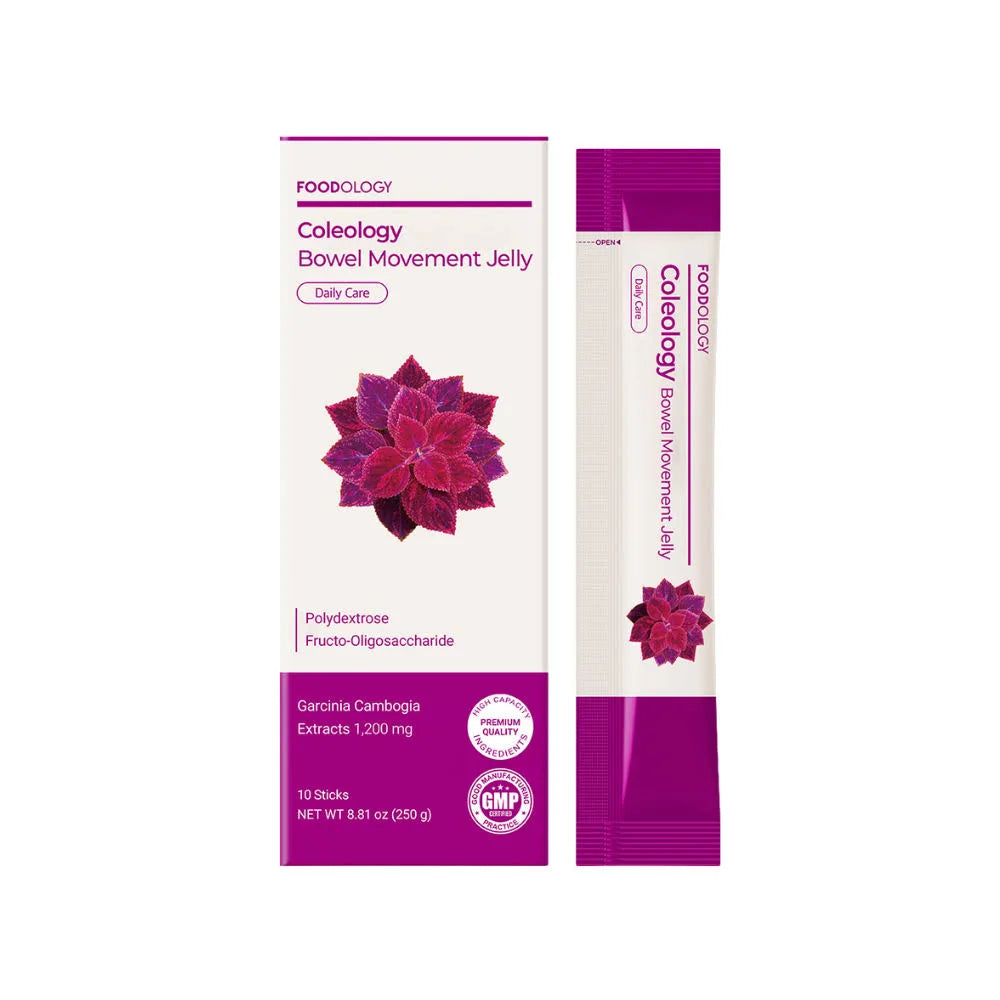 FOODOLOGY - Coleology Bowel Movement Jelly (10 Pouches) | Suplemento intestinal elimina inflamación y mejora digestión