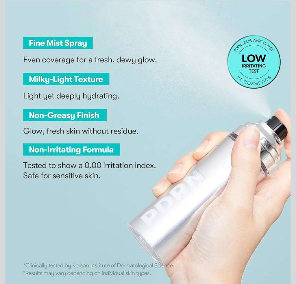 VT COSMETICS - PDRN Reedle Glow Ampoule - 100ml | Suero Potenciador De Luminosidad Y Regeneración Celular Con PDRN Y Tecnología Reedle Shot
