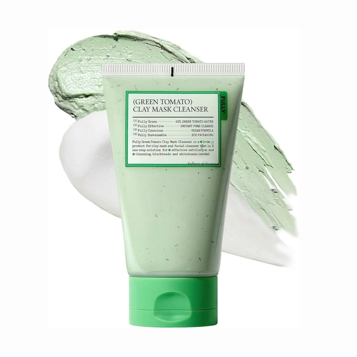 FULLY - Green Tomato Clay Mask Cleanser - 120ml | Limpiador y Mascarilla Purificante de Poros