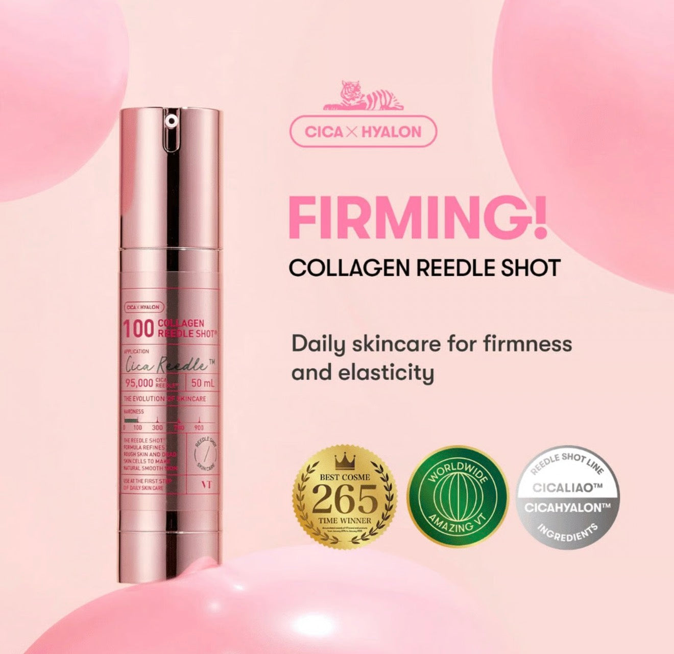 VT COSMETICS - Collagen Reedle Shot 100 - 50ml | Tratamiento Reafirmante con Colágeno y Cica Reedle™