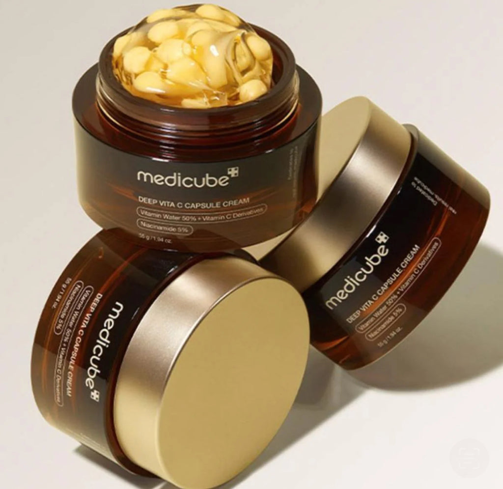 Medicube - Deep Vita C Capsule Cream - 55g | Crema con Vitamina C para Rejuvenecer e Iluminar la Piel