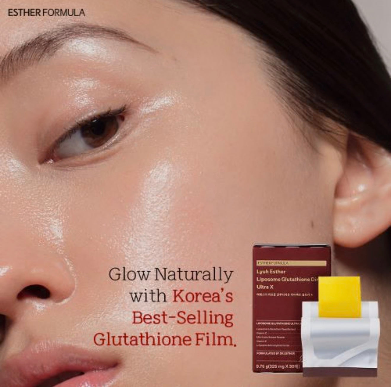 Esther Formula - Liposome Glutathione Direct Ultra X - 9.75g | Láminas Antioxidantes e Iluminadoras con Glutatión Liposomal