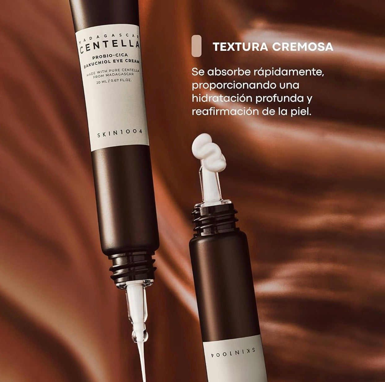 SKIN1004 - Madagascar Centella Probio-Cica Bakuchiol Eye Cream - 20ml | Crema de Ojos Antiedad y Reparadora con Bakuchiol y Centella