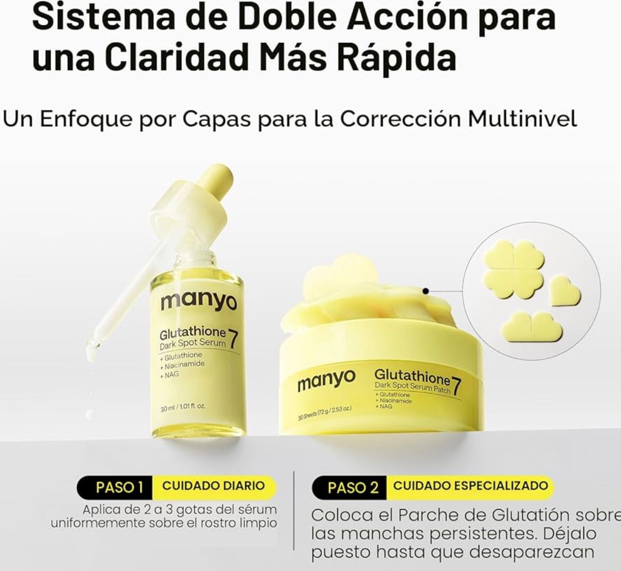 ma:nyo - Glutathione 7 Dark Spot Serum - 30ml | Suero Despigmentante E Iluminador Para Corregir Manchas Y Unificar El Tono