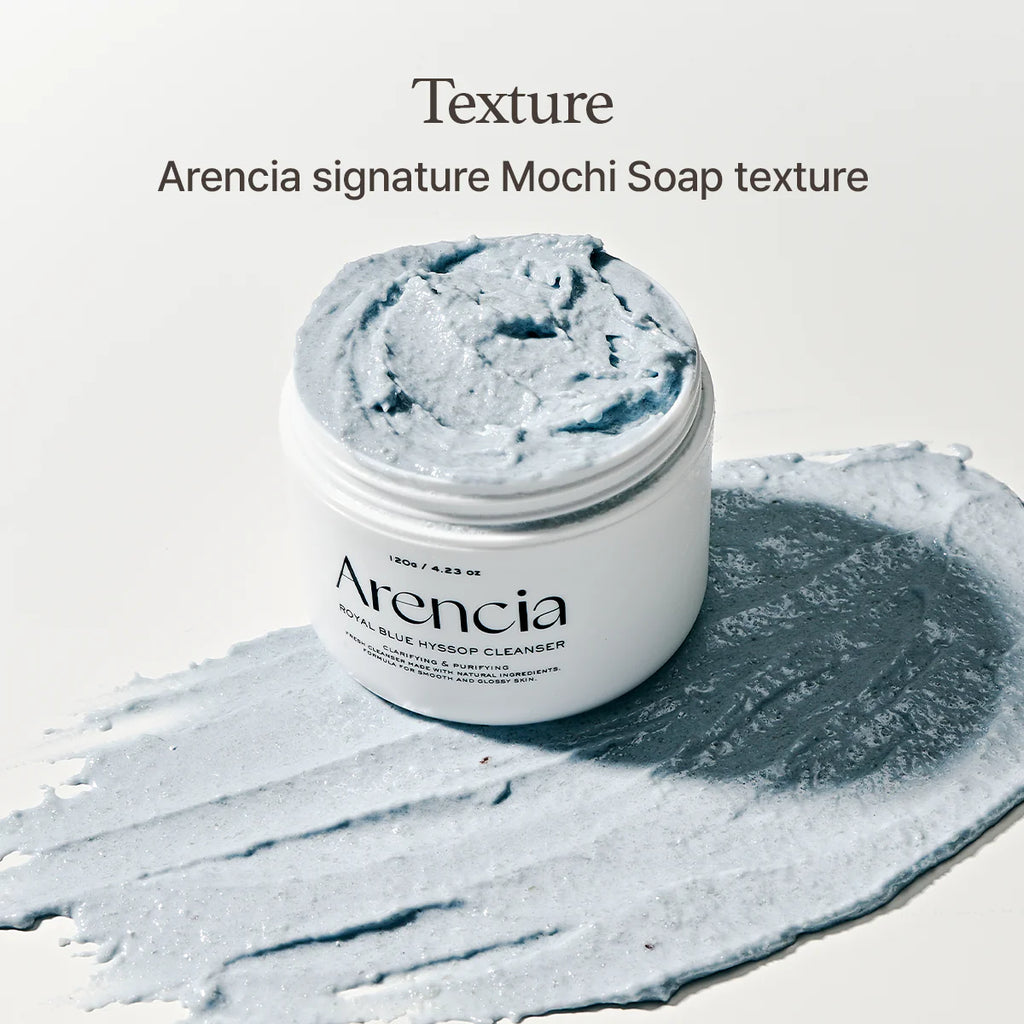 Arencia -  Blue Hyssop Rice Mochi Cleanser - 120 gr