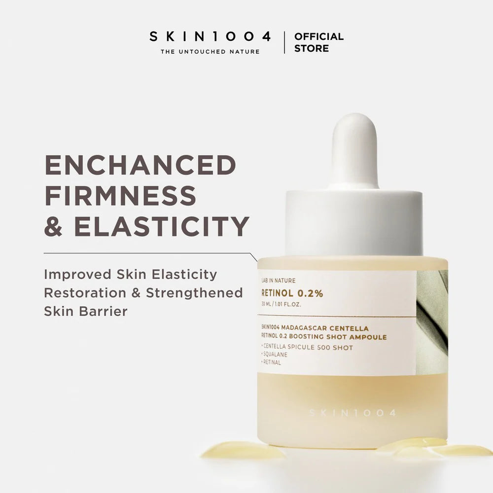 SKIN1004 - Madagascar Centella Retinol 0.2% Boosting Shot Ampoule - 30ml | Suero Anti-Edad