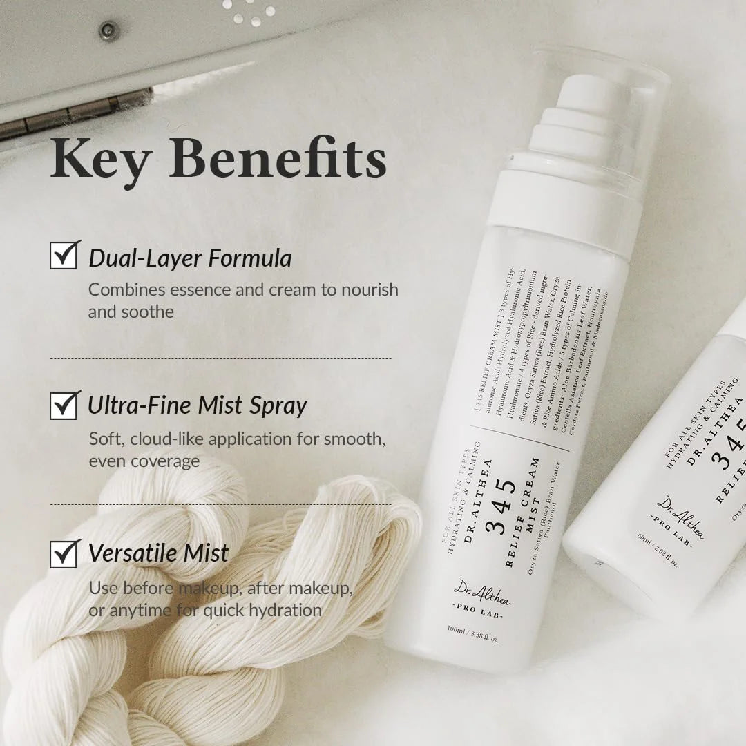 Dr. Althea - 345 Relief Cream Mist | Bruma Facial Calmante y Reparadora
