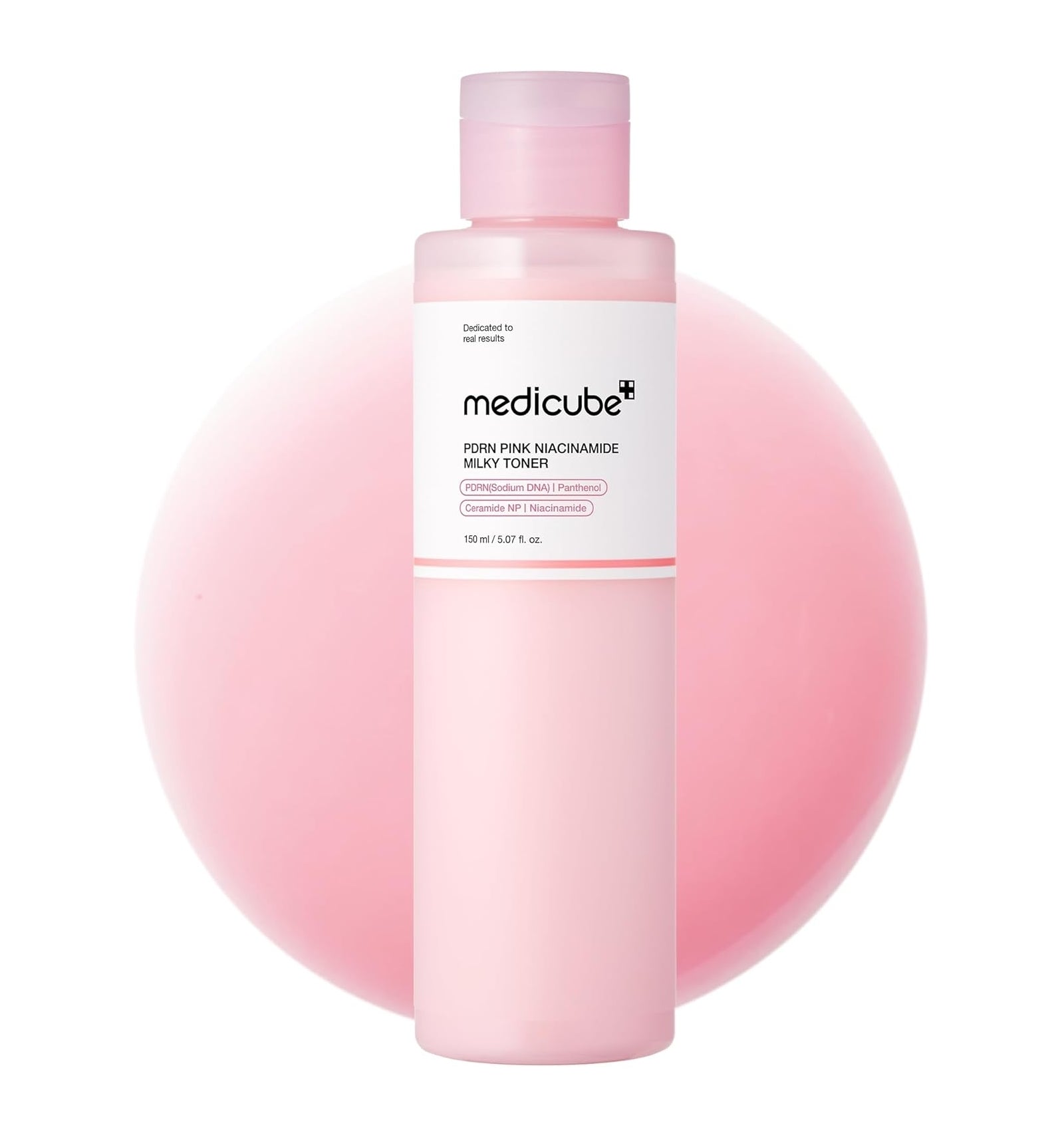 Medicube - PDRN Pink Niacinamide Milky Toner - 150ml | Tónico Facial Iluminador y Reparador