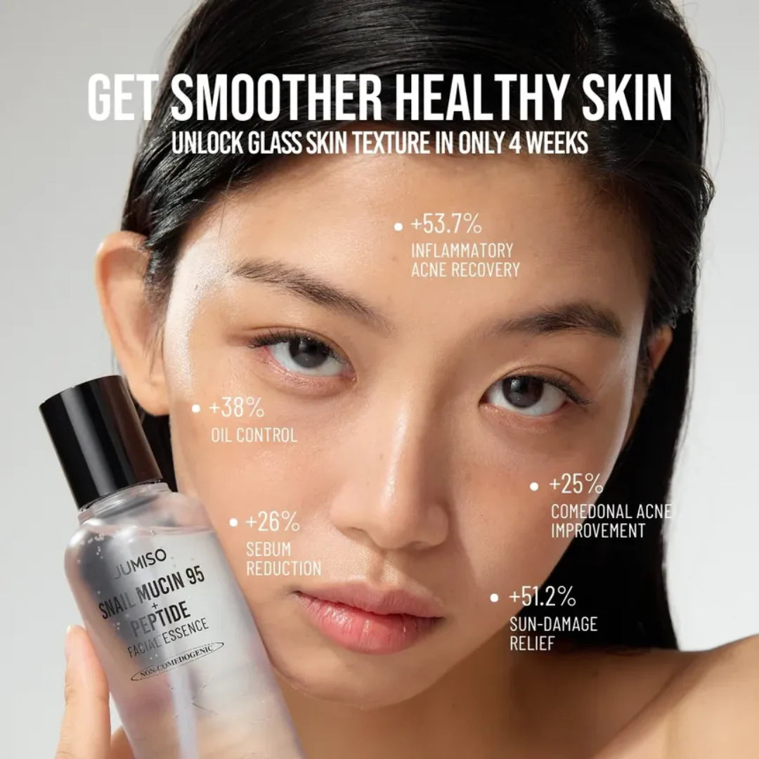 Jumiso - Snail Mucin 95 + Peptide Facial Essence - 140ml | Esencia Facial Reparadora y Reafirmante