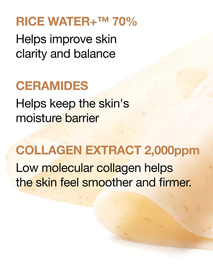 ANUA - Rice 70+Ceramide Glow Collagen Mask - 1 pz