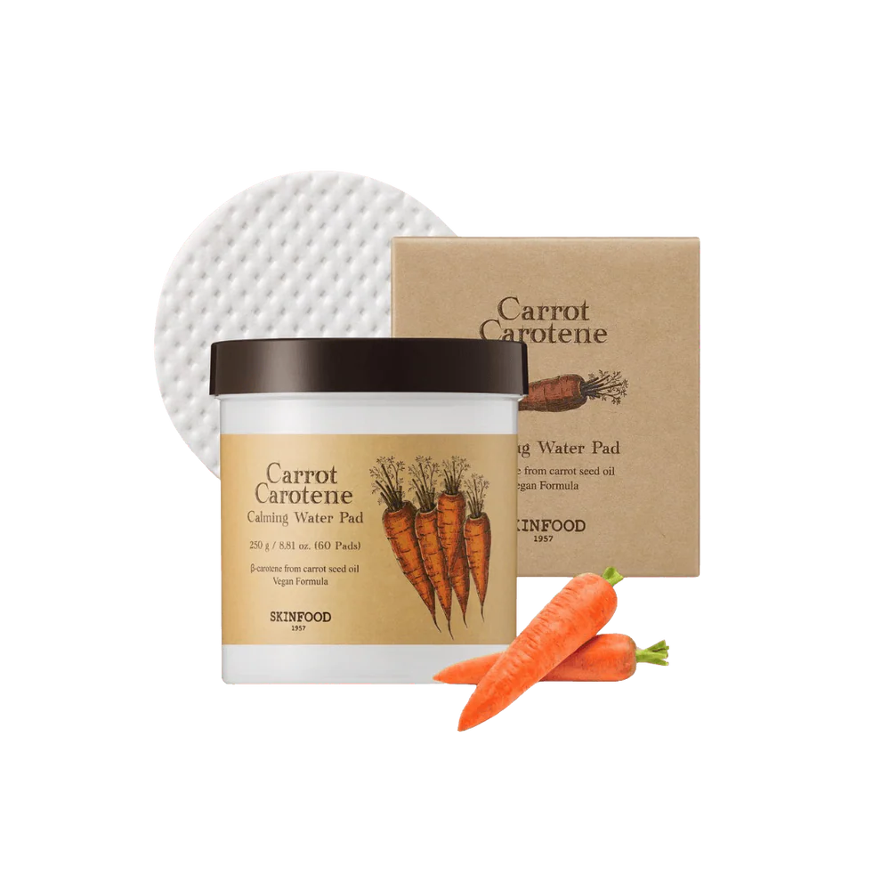 SKINFOOD - Carrot Carotene Calming Water Pad - 60 discos