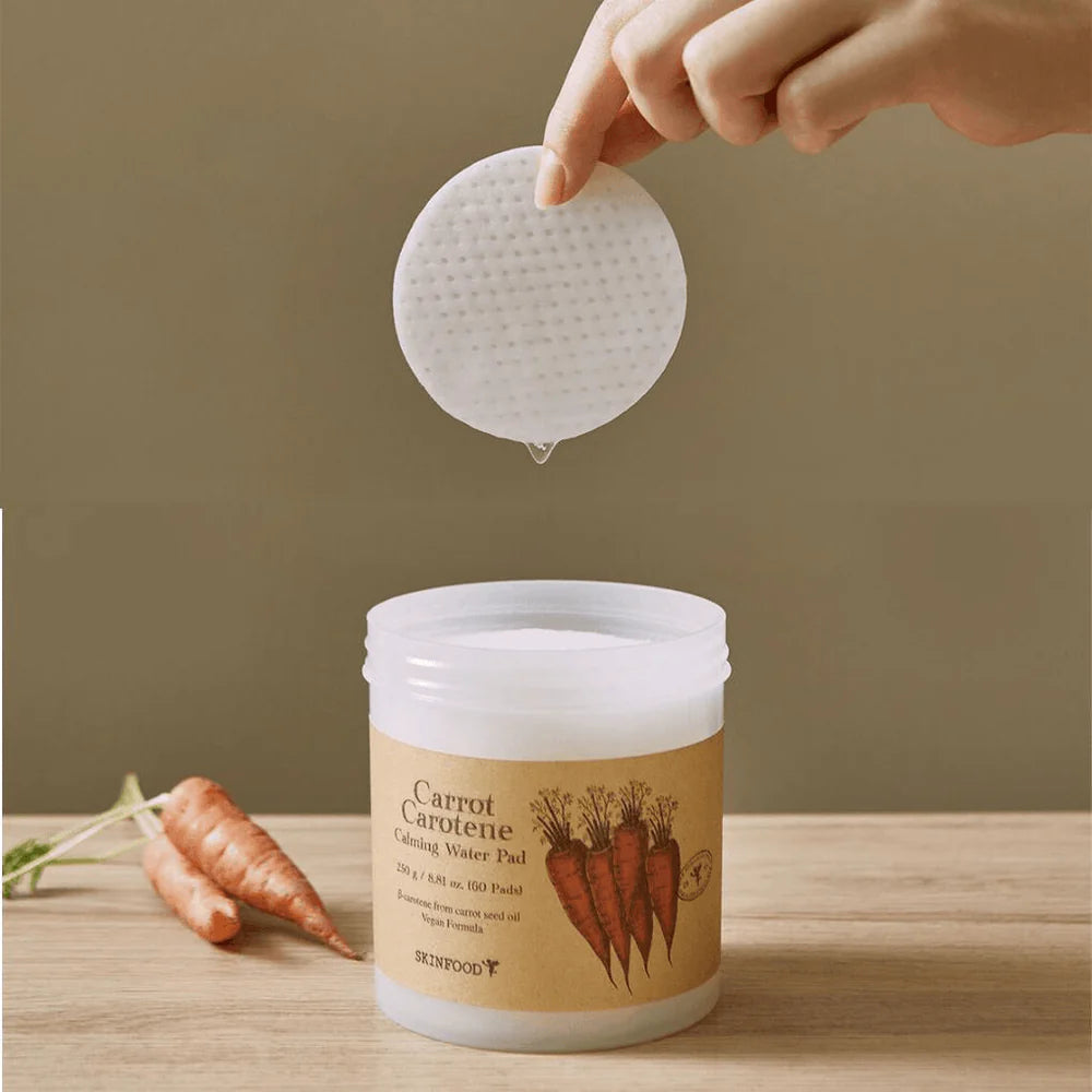 SKINFOOD - Carrot Carotene Calming Water Pad - 60 discos