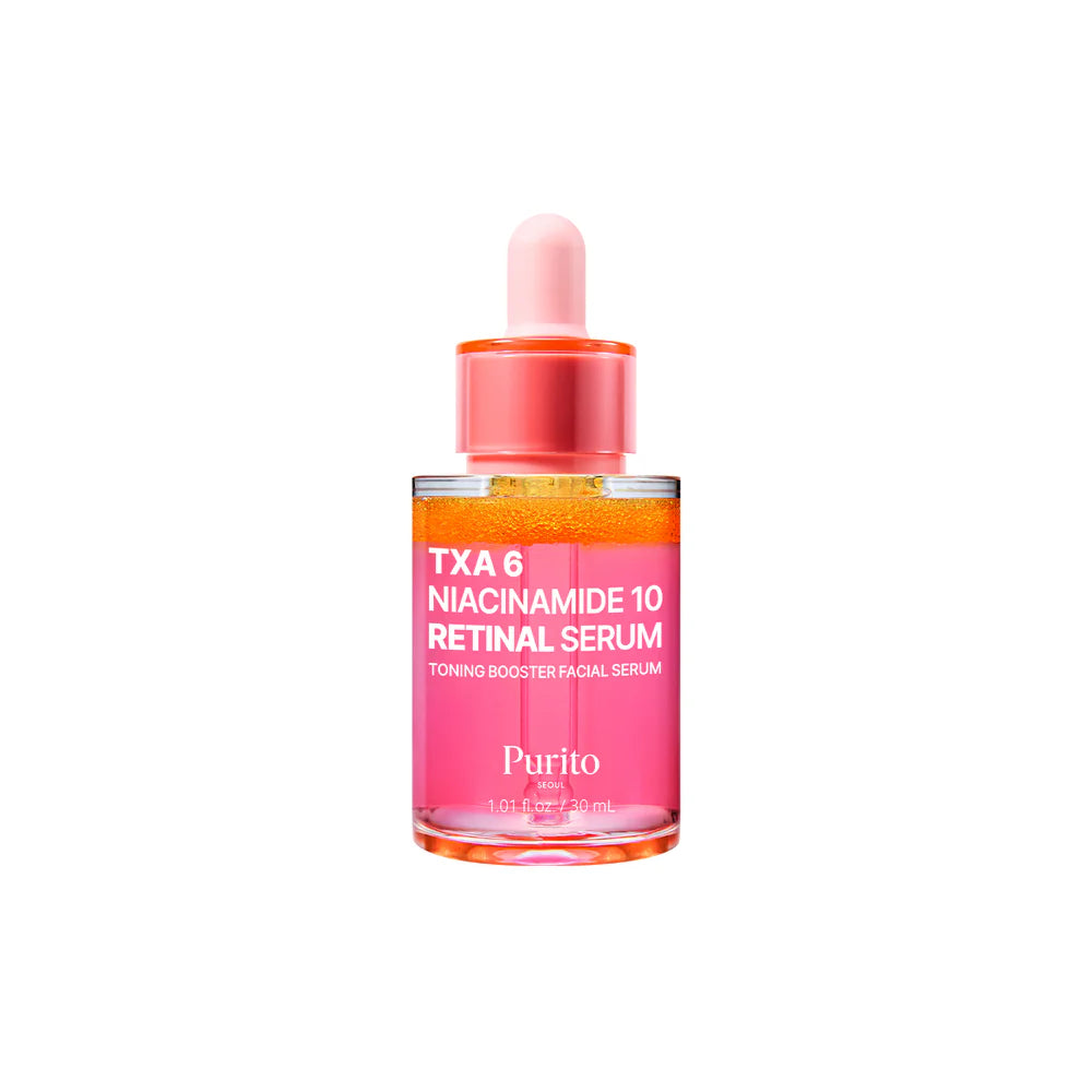 PURITO SEOUL - TXA 6 Niacinamide 10 Retinal Serum - 30ml | Sérum Antimanchas y Antiedad con TXA, Niacinamida y Retinal
