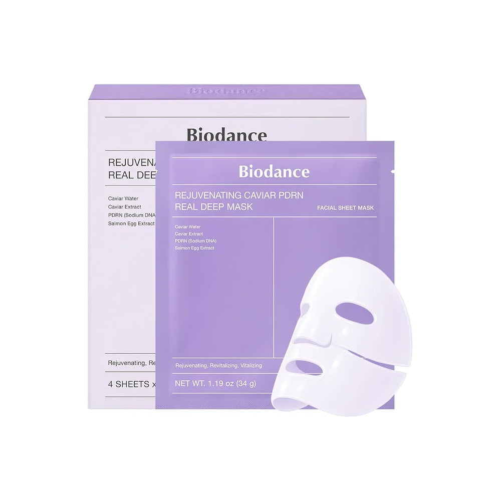 BIODANCE - Rejuvenating Caviar PDRN Real Deep Mask - 1 pieza | Mascarilla Regeneradora e Hidratante con Caviar y PDRN