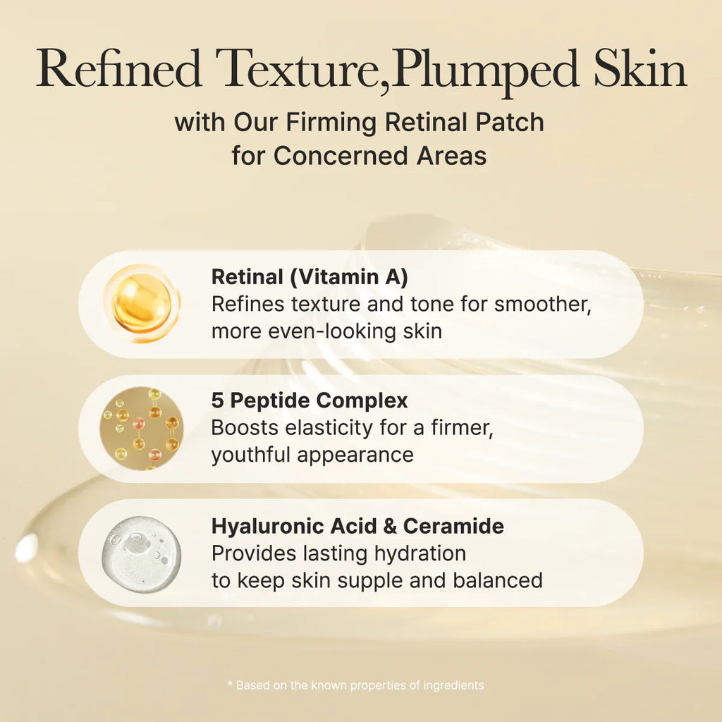 Arencia - Retinal Boosting Eye Mask - 60 piezas | Parches para Ojos Reafirmantes y Antiedad con Retinal