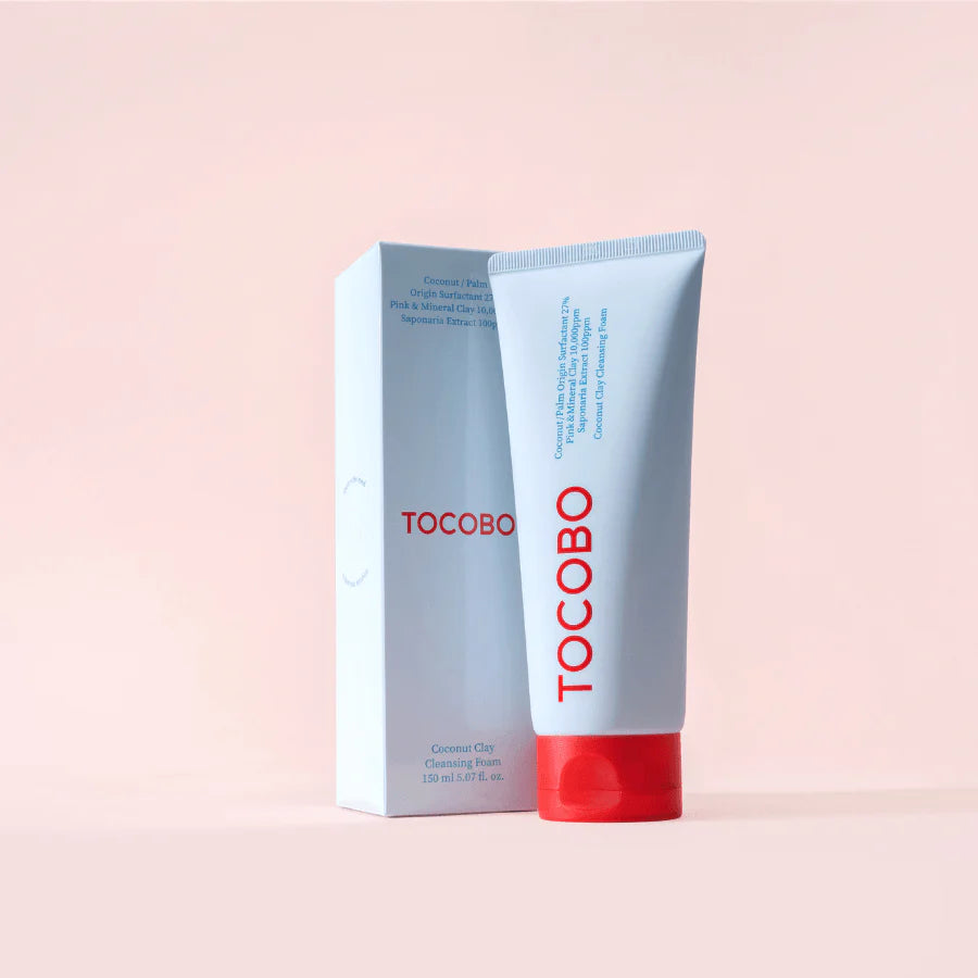 TOCOBO - Coconut Clay Cleansing Foam - 150ml | Limpiador Facial Purificante con Arcilla y Coco