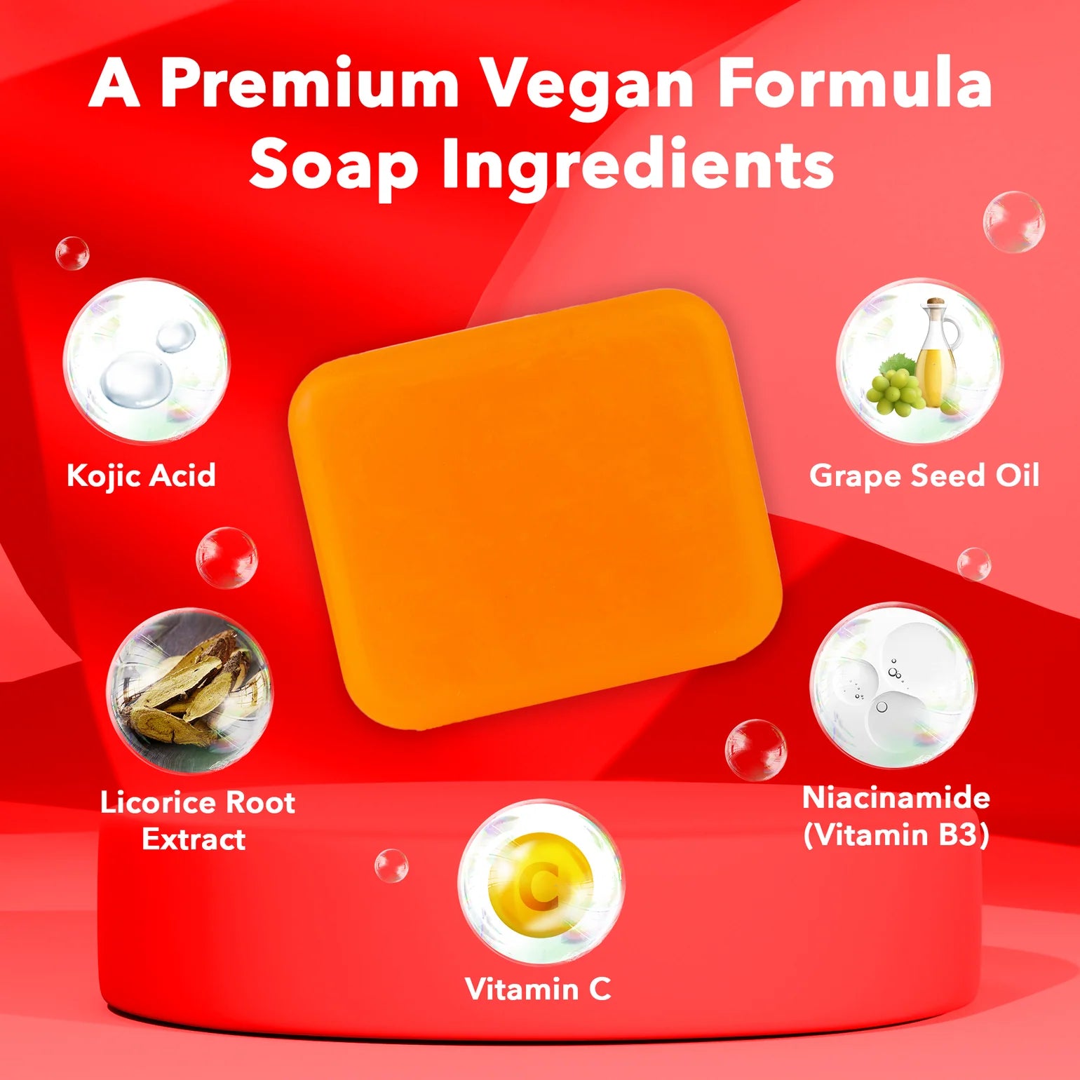 Koji White - Kojic Acid Skin Brightening Soap (2 Bars) | Jabón Iluminador y Despigmentante con Ácido Kójico