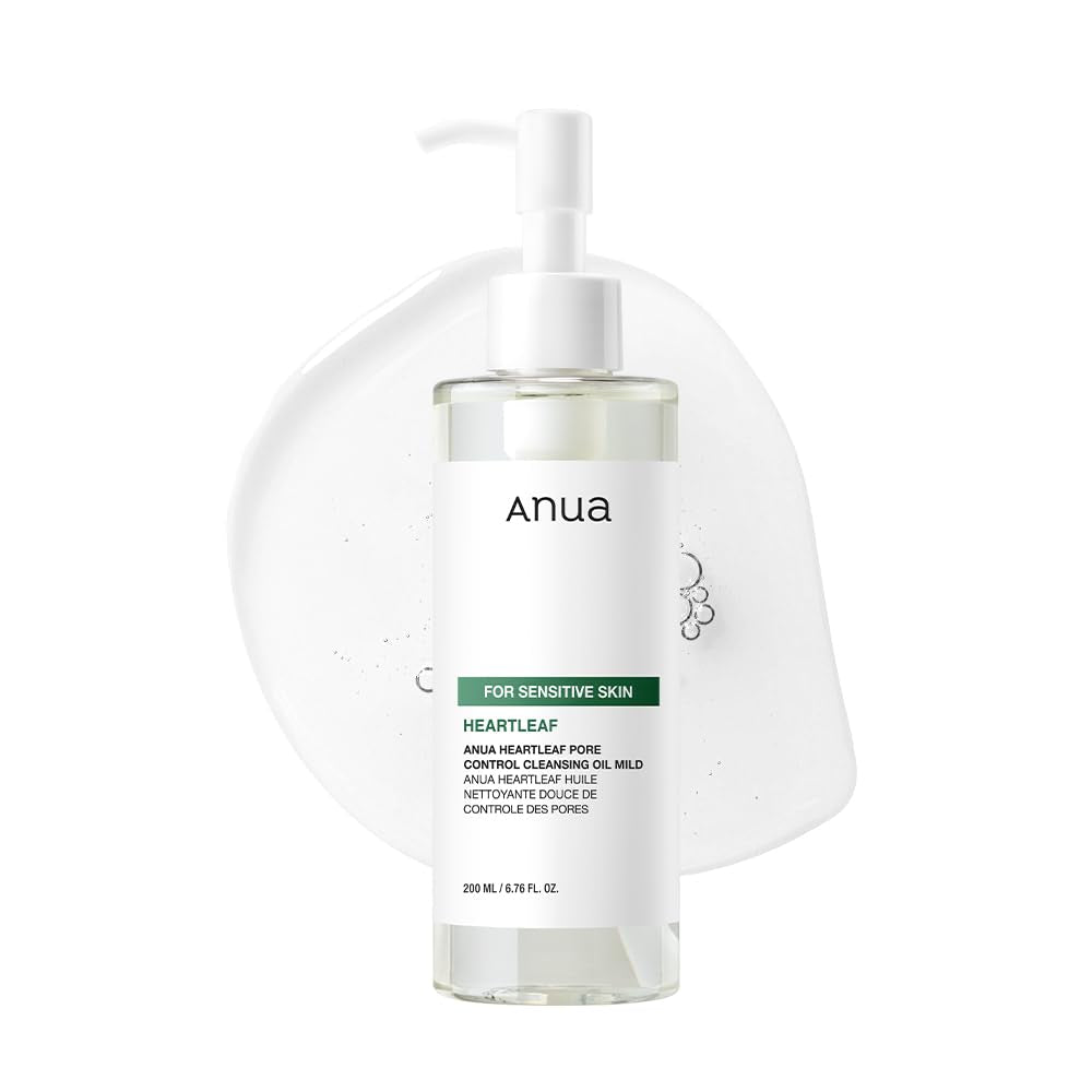 ANUA - Heartleaf Pore Control Cleansing Oil Mild - 200ml | Aceite Limpiador Elimina Sebo Impurezas