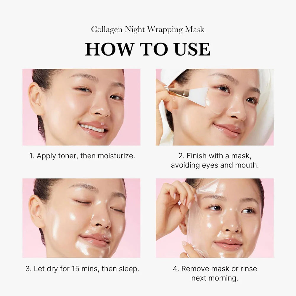 Medicube - Collagen Night Wrapping Mask - 75ml | Mascarilla Nocturna Reafirmante con Colágeno