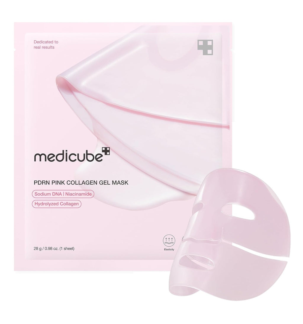 Medicube - PDRN Pink Collagen Gel Mask (1 pieza) | Mascarilla en Gel Rejuvenecedora con Colágeno