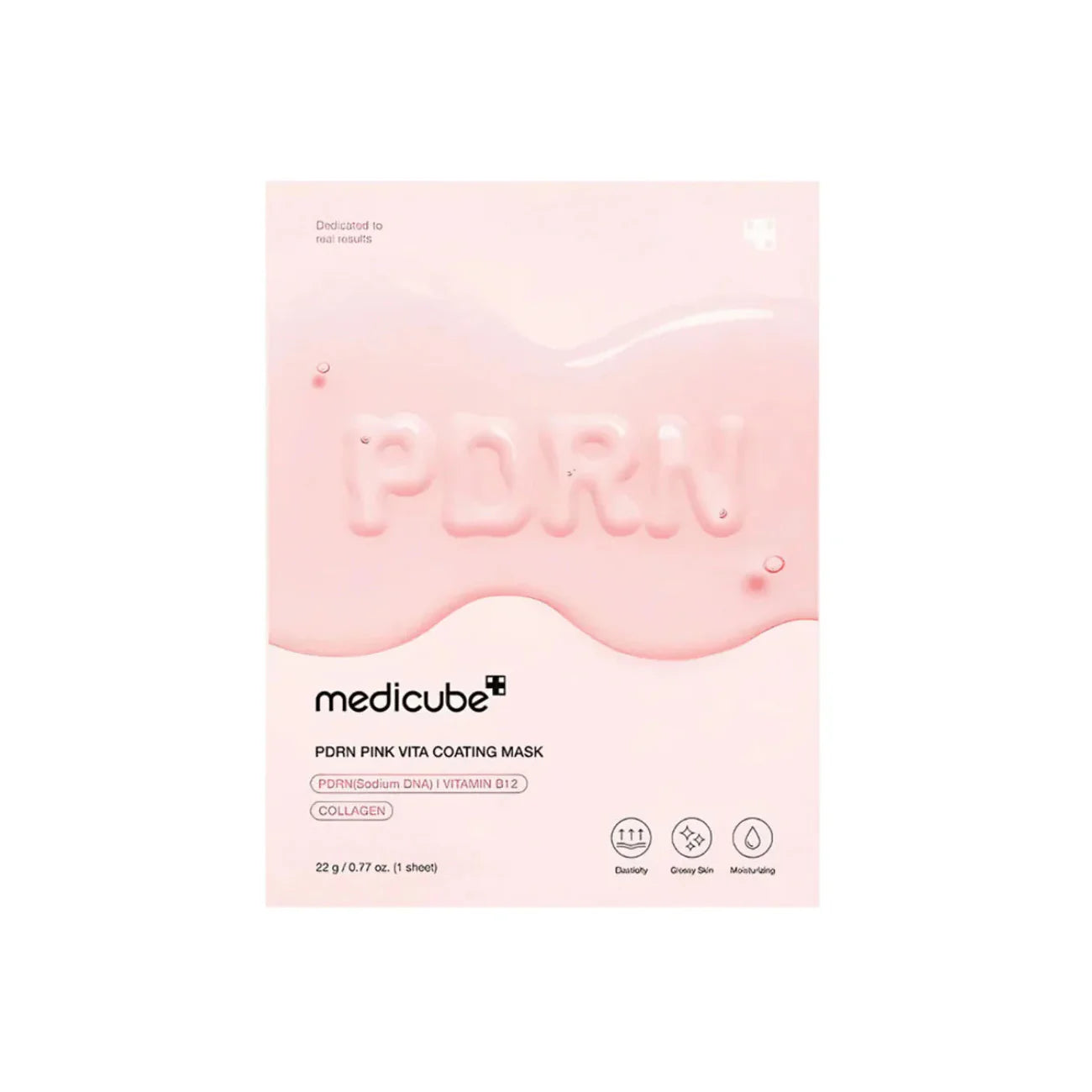 Medicube - PDRN Pink Vita Coating Mask - 1 pieza | Mascarilla Iluminadora y Revitalizante