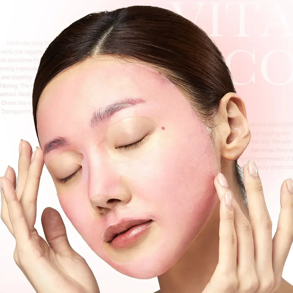 Medicube - PDRN Pink Vita Coating Mask - 1 pieza | Mascarilla Iluminadora y Revitalizante