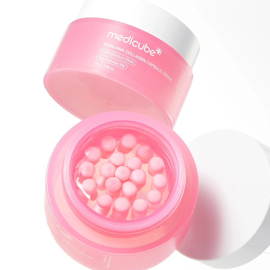 Medicube - PDRN Pink Collagen Capsule Cream - 55g | Crema Reafirmante y Regeneradora