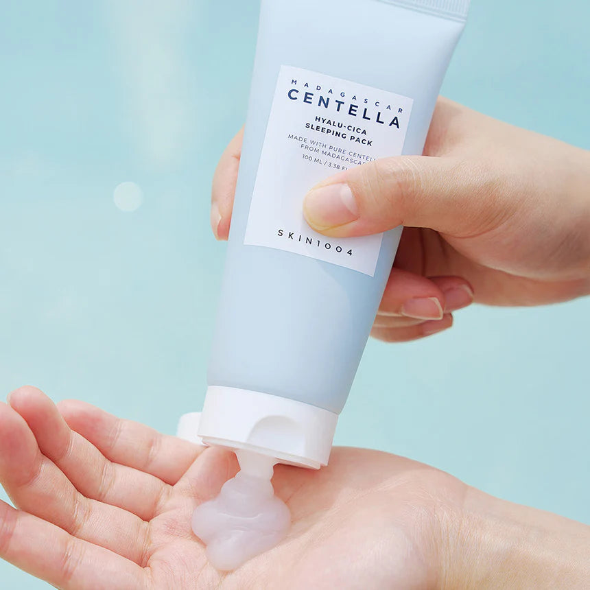 SKIN1004 - Madagascar Centella Hyalu-Cica Sleeping Pack - 100ml | Mascarilla Nocturna Hidratante y Reparadora