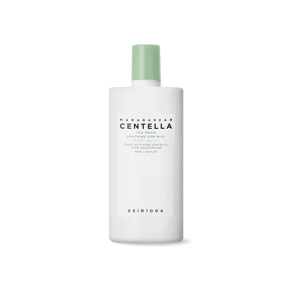 SKIN1004 - Madagascar Centella Tea-Trica Soothing Sun Milk - 50ml | Protector Solar en Leche Calmante para Piel Grasa y con Imperfecciones