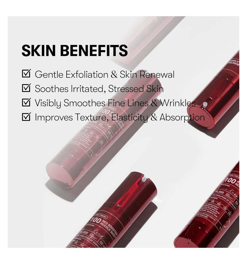 VT COSMETICS - Red Booster Reedle Shot 100 - 50ml | Booster Antioxidante para Firmeza, Luminosidad y Manchas