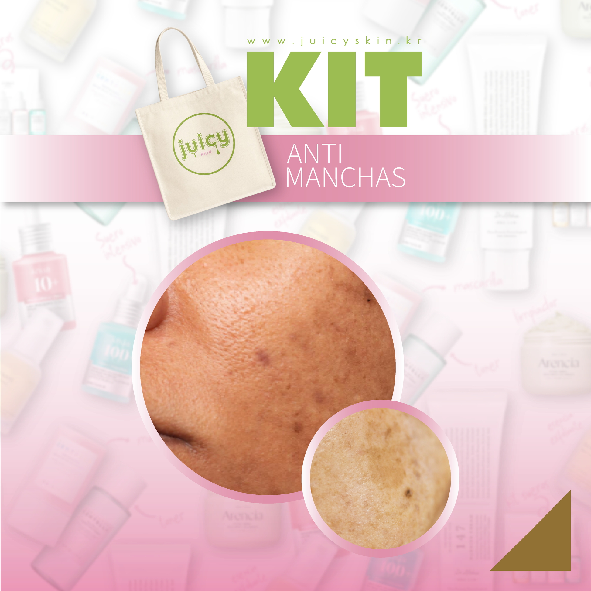 Kit Anti Manchas | Ilumina, Unifica y Mejora el Tono de la Piel - 4 piezas