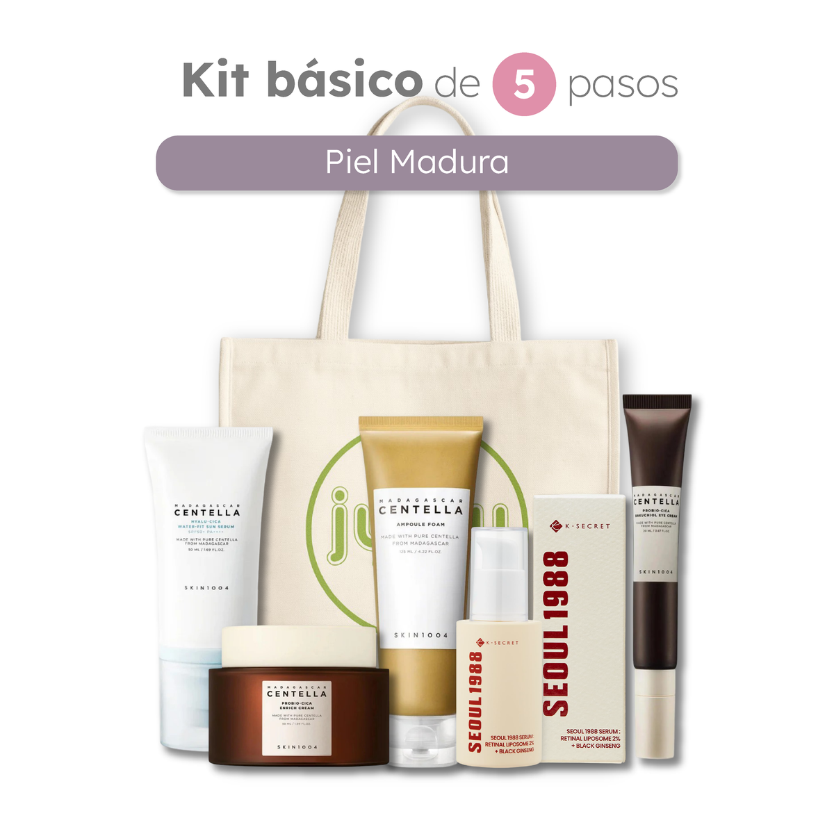 Kit Básico para Piel Madura - Rutina de 5 Pasos
