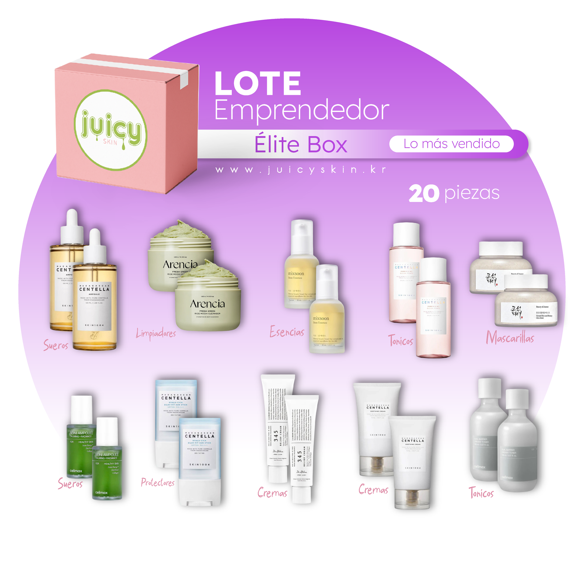 Lote Emprendedor - Élite (20 piezas)